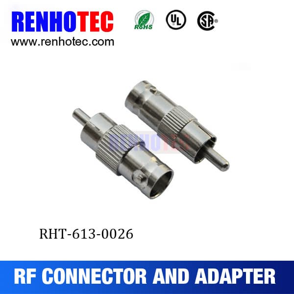 BNC Female To RCA Male Coax Connector for RG6